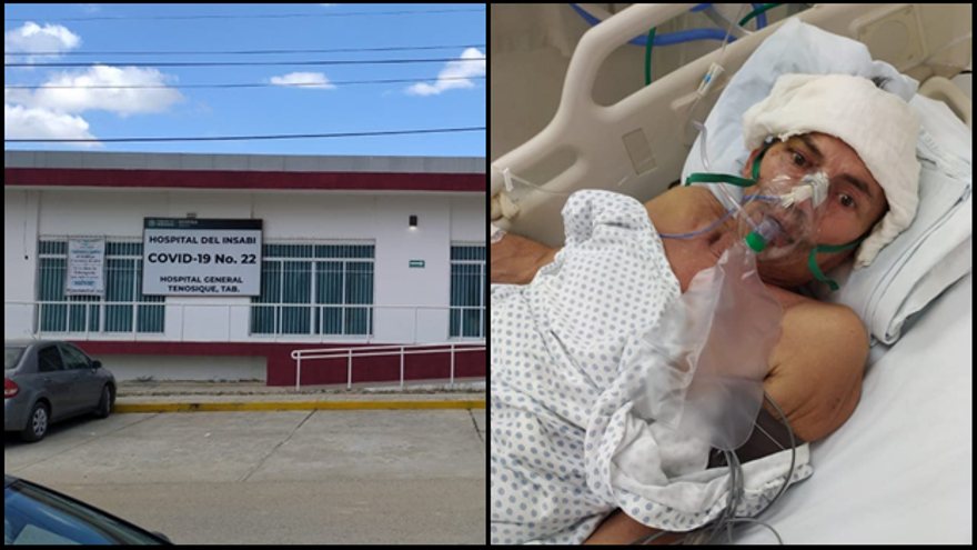 El cubano Luis Anselmo Sanfiel Fernández se encuentra ingresado en el Hospital General de Tenosique. (14ymedio)