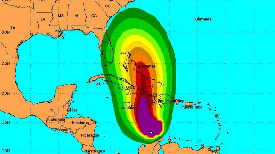 Modelo de pronóstico de afectación por vientos del Centro Nacional de Huracanes en Estados Unidos. (CNH)