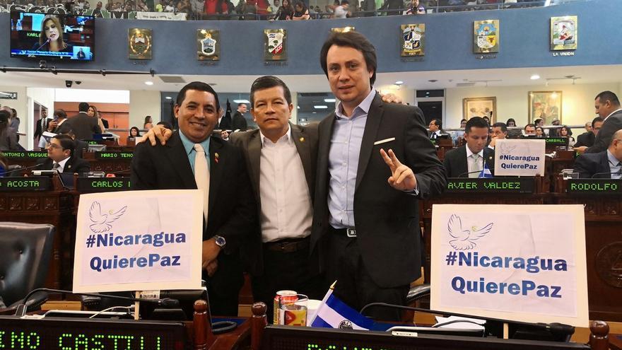 El Congreso de El Salvador votó una condena contra el Gobierno de Ortega. (@ChinoFloresLL)