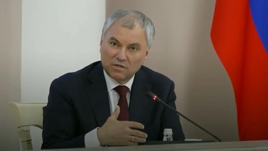 El presidente de la Duma de Rusia, Viacheslav Volodin. (Captura/Ura.Ru)