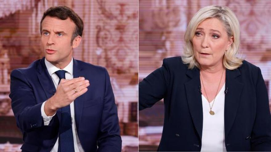 Emmanuel Macron y Marine Le Pen se enfrentarán el próximo 24 de abril en la segunda vuelta de las presidenciales. (EFE)