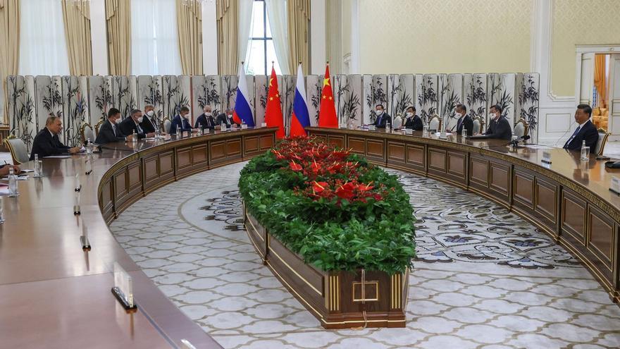 Encuentro entre Putin y Xi este jueves en Moscú. (EFE)