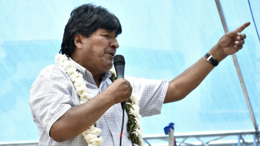 Foto de archivo del ex presidente de Bolivia Evo Morales. (EFE/Jorge Ábrego)
