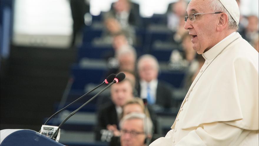El papa Francisco I en el Parlamento Europeo el pasado mes de noviembre. (Flickr/CC)