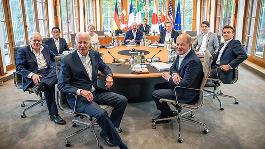 Los líderes de los países del G7 durante una reunión en Alemania. Europa Press