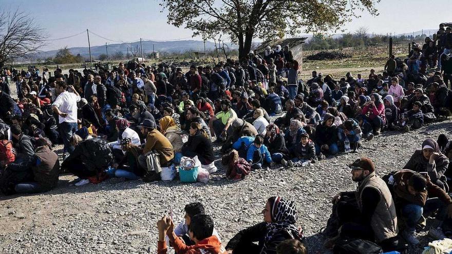 Campo de refugiados de Gevgelija, en Macedonia del Norte, donde estuvo Yanelis 23 días. (EFE)