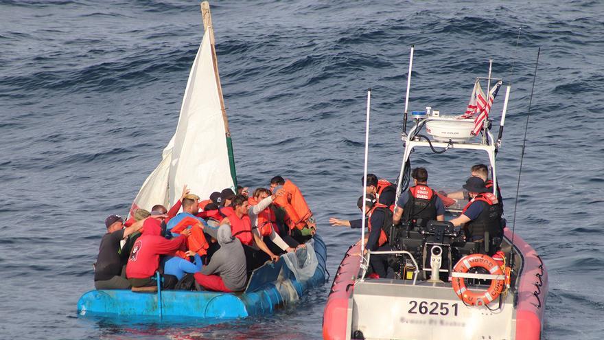 Since October 1, 2022, the Coast Guard has intercepted 3,724 Cuban rafters. (Twitter/@USCGSoutheast)