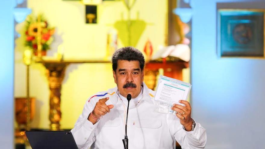 Maduro Maduro envió un mensaje grabado a la reunión de Jefes de Estado y de Gobierno sobre la Arquitectura de la Deuda Internacional y la Liquidez, celebrada este lunes. (NicolasMaduro)
