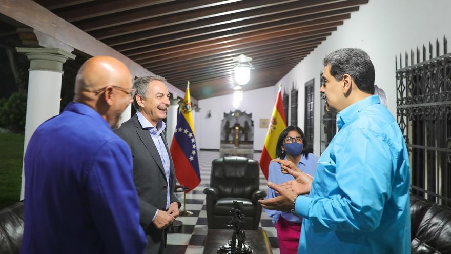 El encuentro entre Maduro y Zapatero tiene lugar después de que el Ejecutivo y la oposición hayan iniciado diálogos para avanzar en la construcción de escenarios electorales futuros. (@NicolasMaduro)