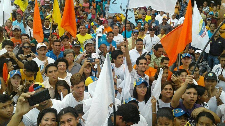 Manifestación a favor del revocatorio el pasado día 30 de julio en Cojedes (Venezuela). (@JulioBorges)