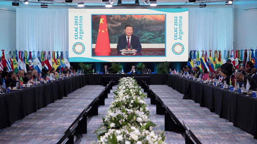 Mensaje de Xi el pasado año durante la cumbre de la Celac. (Xinhua)