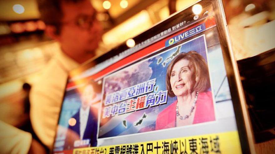 Nancy Pelosi arribó este martes a Taipéi, pese a las advertencias de China. (EFE)