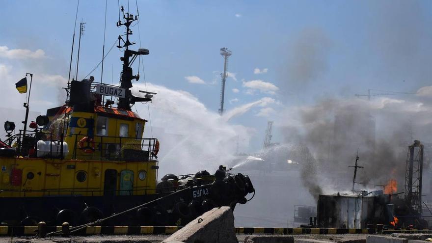 El ataque al puerto de Odesa suscitó la condena de gran parte de la comunidad internacional, incluida la del secretario general de la ONU, António Guterres. (EFE)