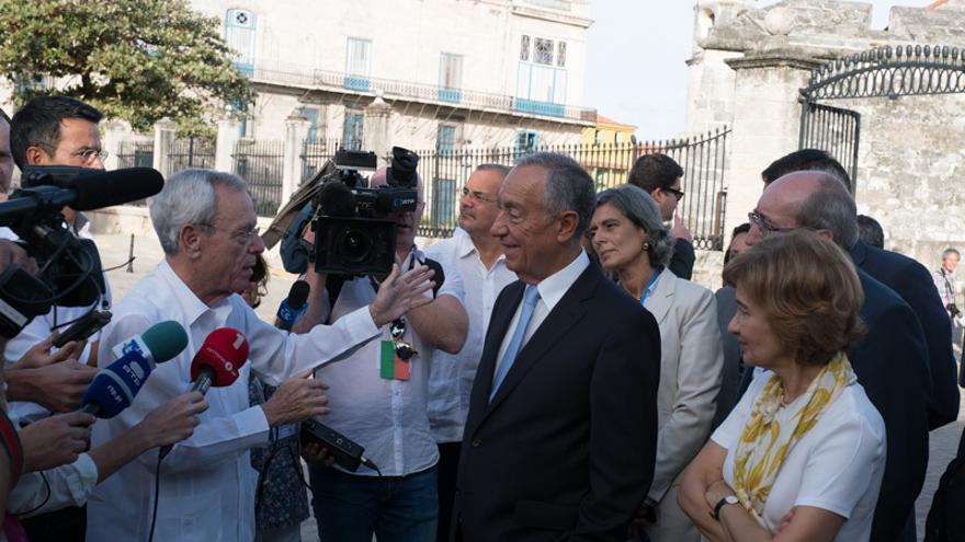 El presidente de Portugal, Marcelo Rebelo de Sousa, este miércoles en La Habana. (Presidencia de Portugal)