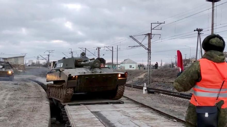 Los aliados esperan que Rusia negocie y dudan de retirada de tropas en la frontera con Ucrania. (EFE/EPA/Ministerio de Defensa de Rusia)