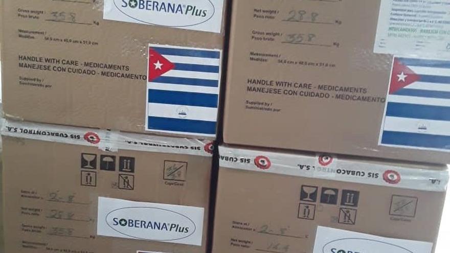 El cargamento de vacunas Soberana Plus enviado a Nicaragua. (Instituto Finlay)