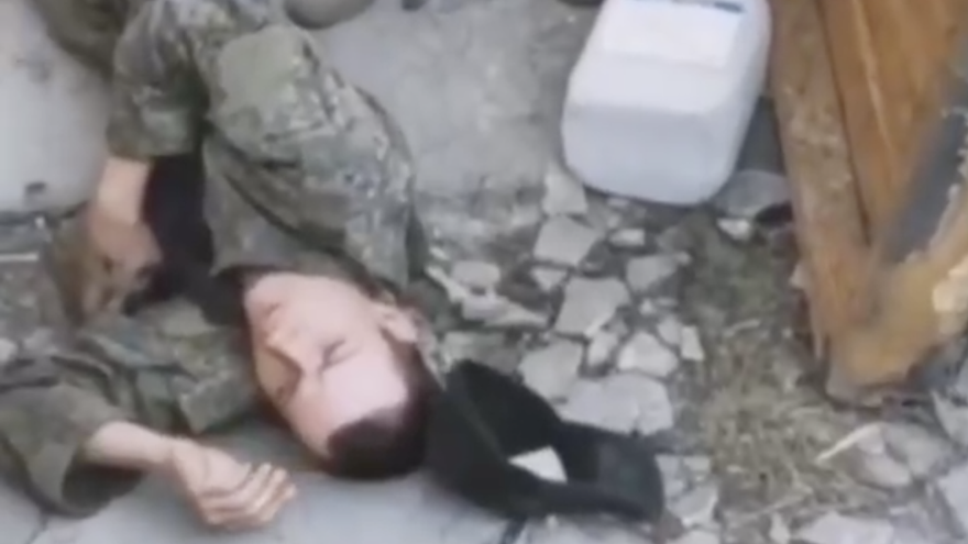 Soldado ruso capturado por tropas ucranianas. (Captura)