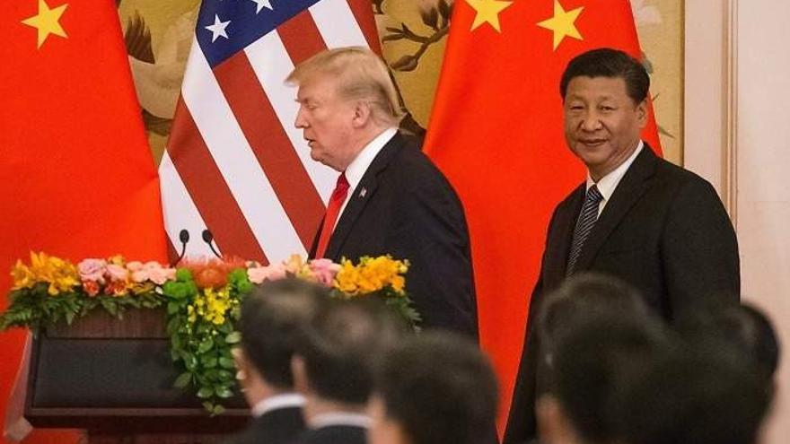 El presidente de Estados Unidos, Donald Trump y el gobernante chino Xi Jinping. (EFE Archivo)