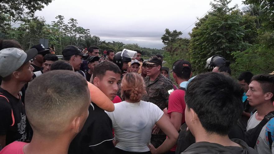 Las autoridades guatemaltecas reforzaron la seguridad en los puntos fronterizos para evitar el ingreso ilegal de migrantes. (GM)