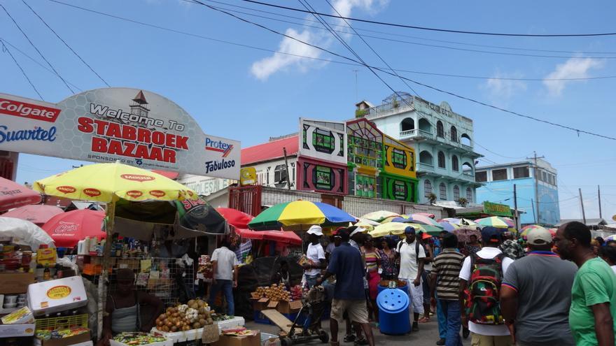 Un mercado muy frecuentado por las ‘mulas’ cubanas en Georgetown, Guyana. (Mandy)