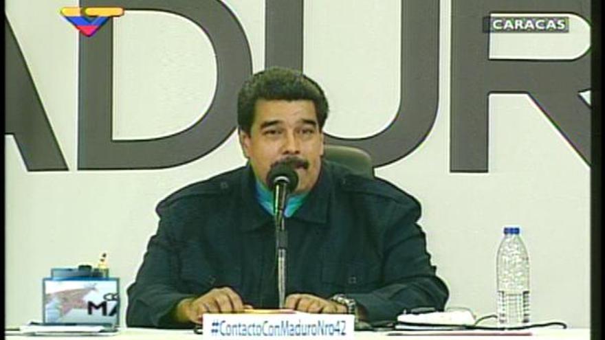 El presidente venezolano en su programa de televisión 'En contacto con Maduro'
