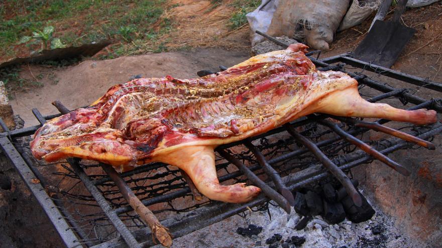 Las fiestas navideñas cubanas están protagonizadas por la carne de cerdo en sus múltiples variantes. (Guillaume Baviere)