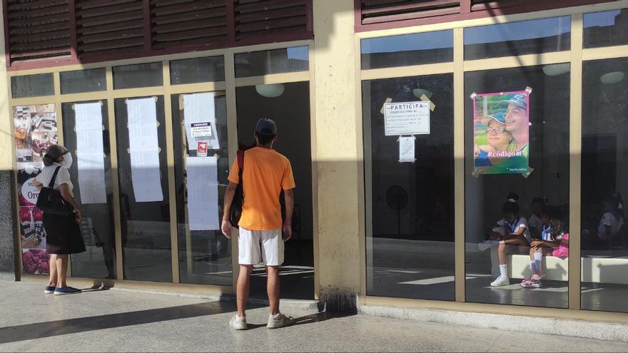 Un colegio de votación en La Habana habilitado por el referendo sobre el Código de las Familias celebrado el domingo 25 de septiembre en Cuba. (14ymedio)