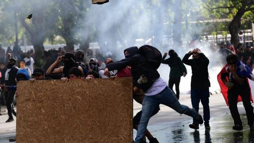 Imagen de las protestas que ocurrieron en Chile en 2019. (EFE)