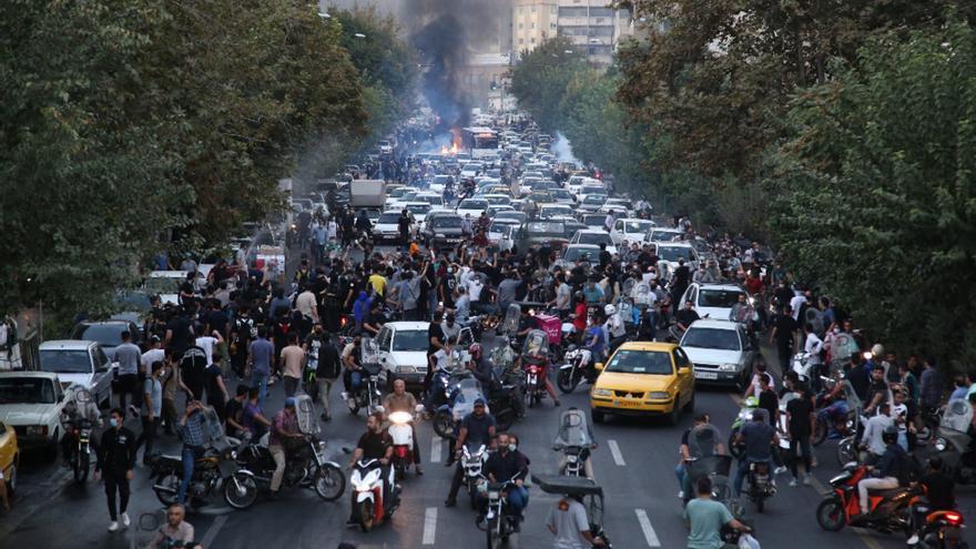 Protestas en Teherán (Irán) tras la muerte de Mahsa Amini. (EFE/EPA)