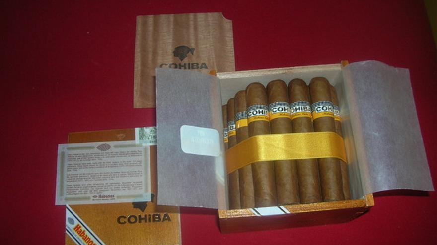 Caja de puros Cohiba. 