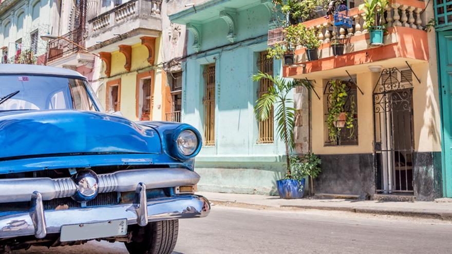 Una de las tópicas imágenes de Cuba empleadas por 'The Nation' para vender el viaje que promueve. 